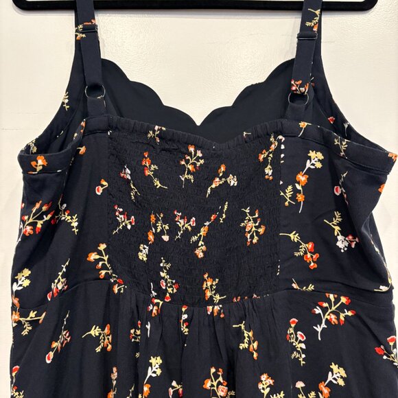 Market & Spruce Navy Floral Dress - Size 1X - New With Tags! - Picture 5 of 8